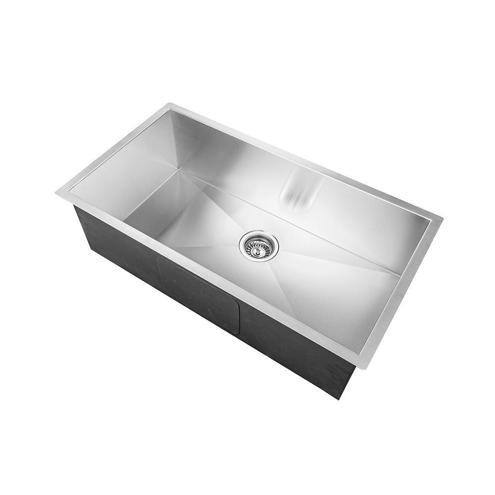 Handmade Stainless Steel Mangkuk Tunggal Sink kanggo Kitchen Sink / Bar Sink