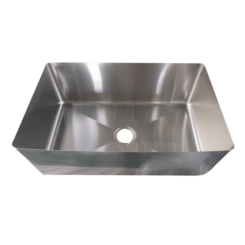 1.2mm 1.5mm Hand Fabricated Economy Stainless Steel Sink Bowls pikeun réstoran, dapur, sakola, atanapi setting pabrik