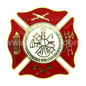 Badge Firefighter / Lapel Pin Pikeun Firefighter / Firefighter Pin ngaropéa