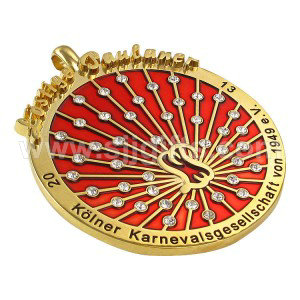 Olympisches Zertifikat, China-Hersteller, individuelle Logo-3D-Medaille in goldfarbener, antik plattierter Metall-Sportmedaille