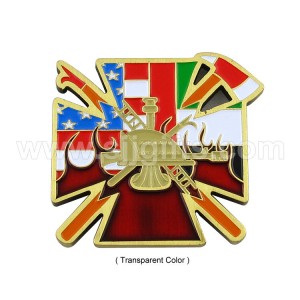 Firefighter Badge / Lapel Pin Firefighter Nam / Firefighter cussos customized