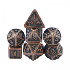 Набор металічных кубікаў DND, набор кубікаў з 7 штук для Dungeons And Dragons