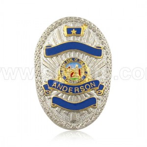 Sheriff Badge, Police ID Badge foar hanthaveningsoffisier