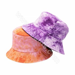 Pasgemaakte Tie-Dye Hoede Fisherman Caps