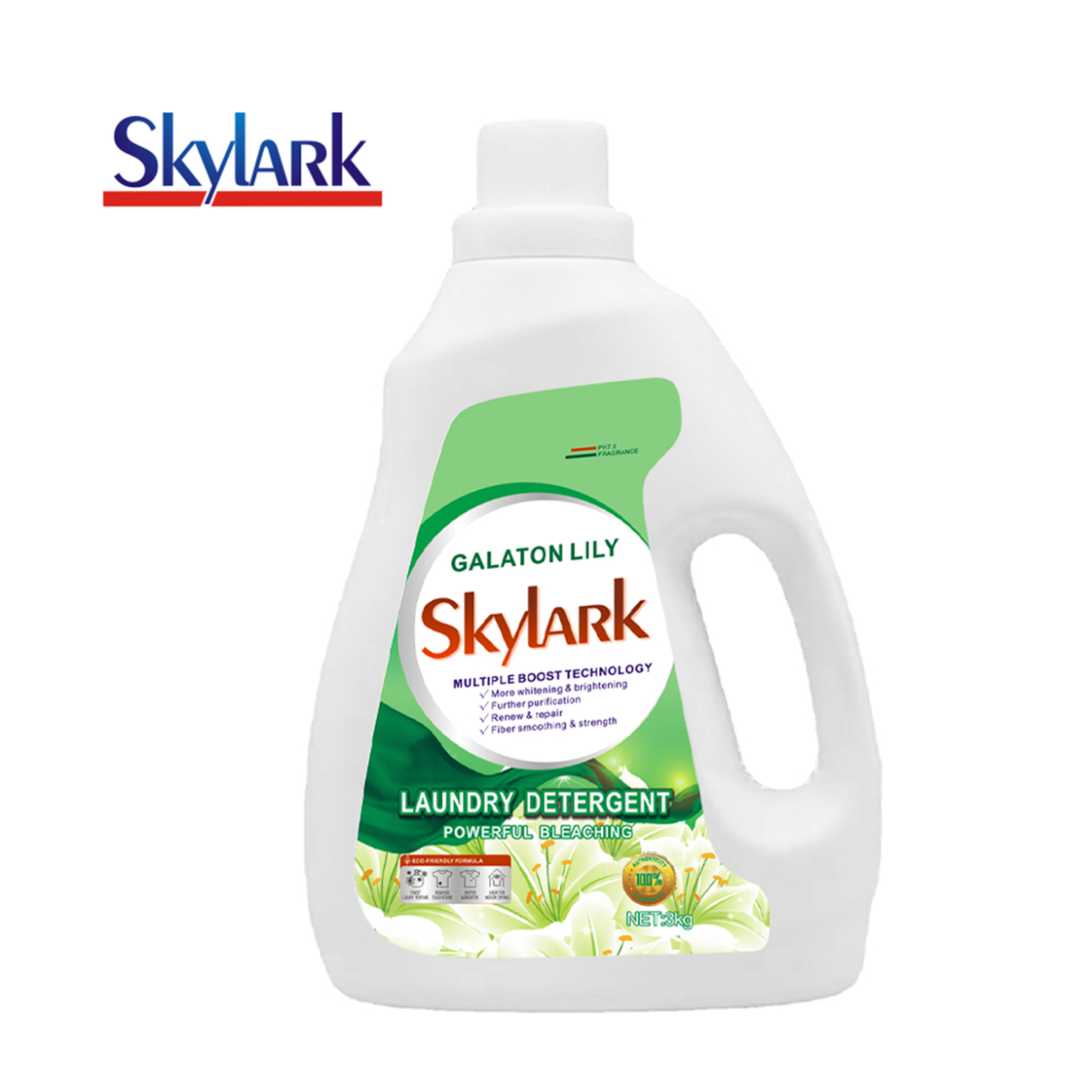 Brighter Whites and Tackle Stubborn Stains with Powerful Bleaching Galaton Lily Laundry Detergent