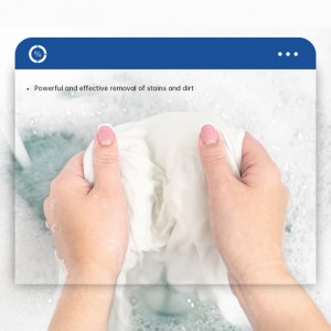 Potenza 2-in-1: Detergente per lavanderia è ammorbidente di tessuti cumminati!