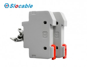 Slocable 2 Pole Din Rail Mount Cartridge Fuse Holder for Solar PV System