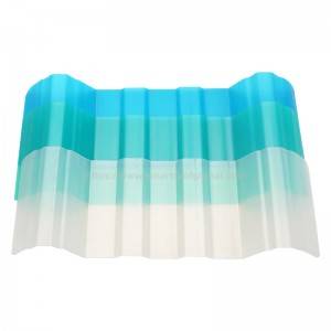 ຈີນພາດສະຕິກ PVC Polycarbonate Translusent ແຜ່ນມຸງ Skyline
