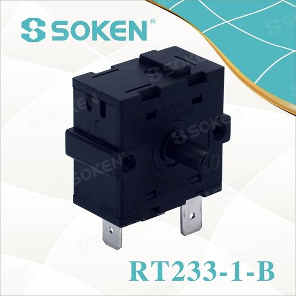 Cheapest Price Micro Button Switch -
 Nylon Rotary Switch with 4 Positions (RT233-1-B) – Master Soken Electrical