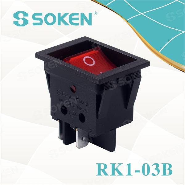 Ọnụ ahịa China dị ọnụ ala Soken Brand Juicer 8 Ọnọdụ Rotary Selector Switch 6(4)a 250v T85 Rt634-7