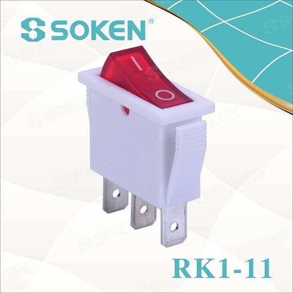 One of Hottest for Waterproof On-off Push Button Switch -
 Rk1-11 Home Appliances Electric Lighting on off Rocker Switch T85 – Master Soken Electrical