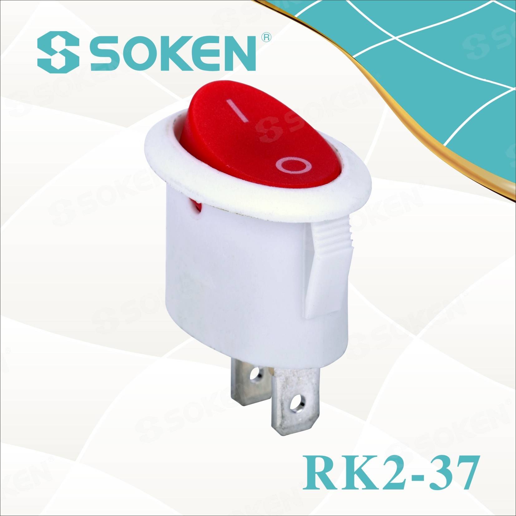 Factory best selling Coded Dip Switches -
 Soken Oval Rocker Switch – Master Soken Electrical
