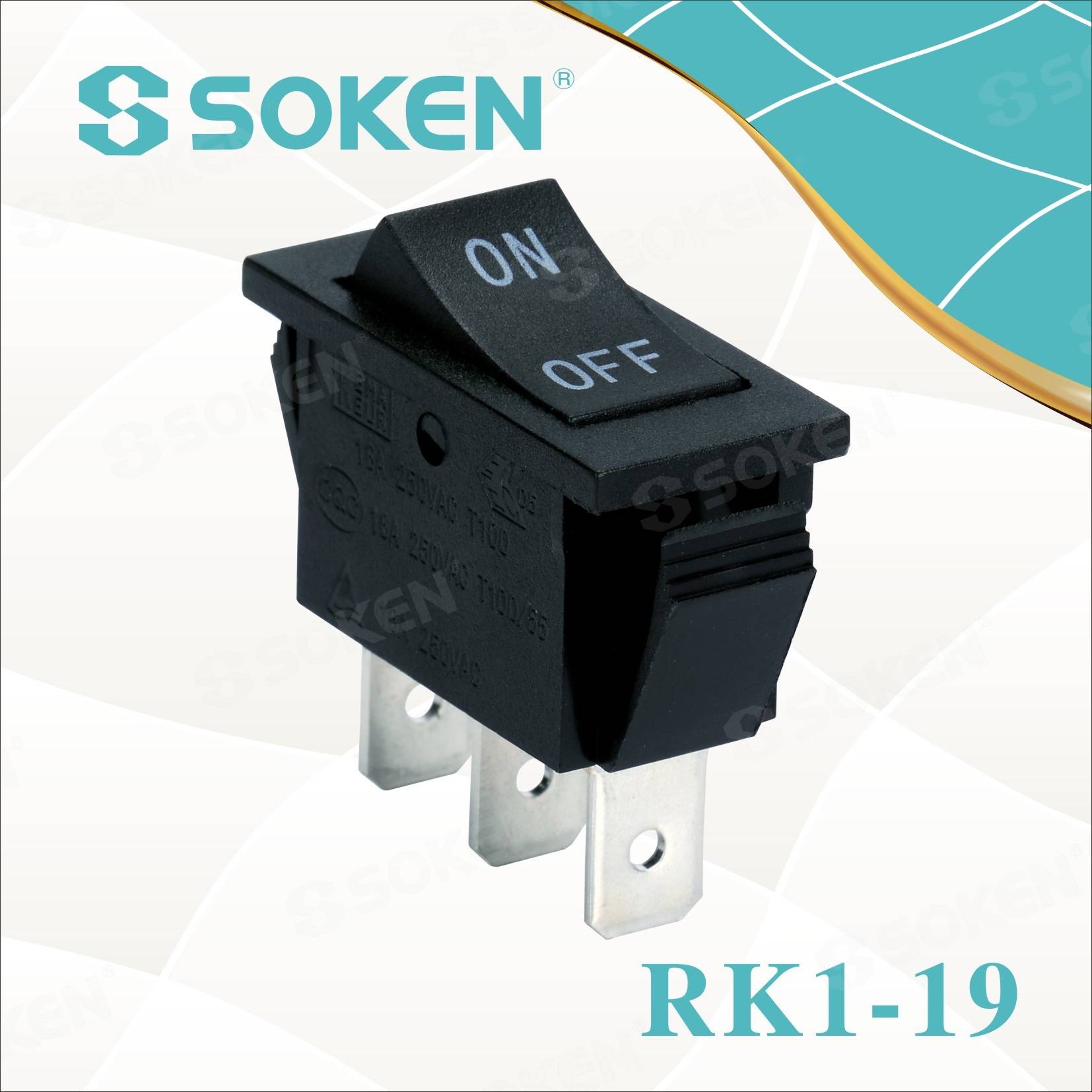 OEM/ODM China 4 Key Push Button Switch -
 Soken on on Rocker Switch – Master Soken Electrical