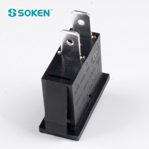 Soken Rk1-16 1X1 B/R ເປີດປິດ Rocker Switch