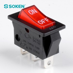 Soken Rk1-17 1X3 በ 3pins Rocker Switch ላይ ጠፍቷል