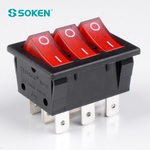 Soken CQC approuvé interrupteur à bascule marche arrêt 16A 250VAC T100/55
