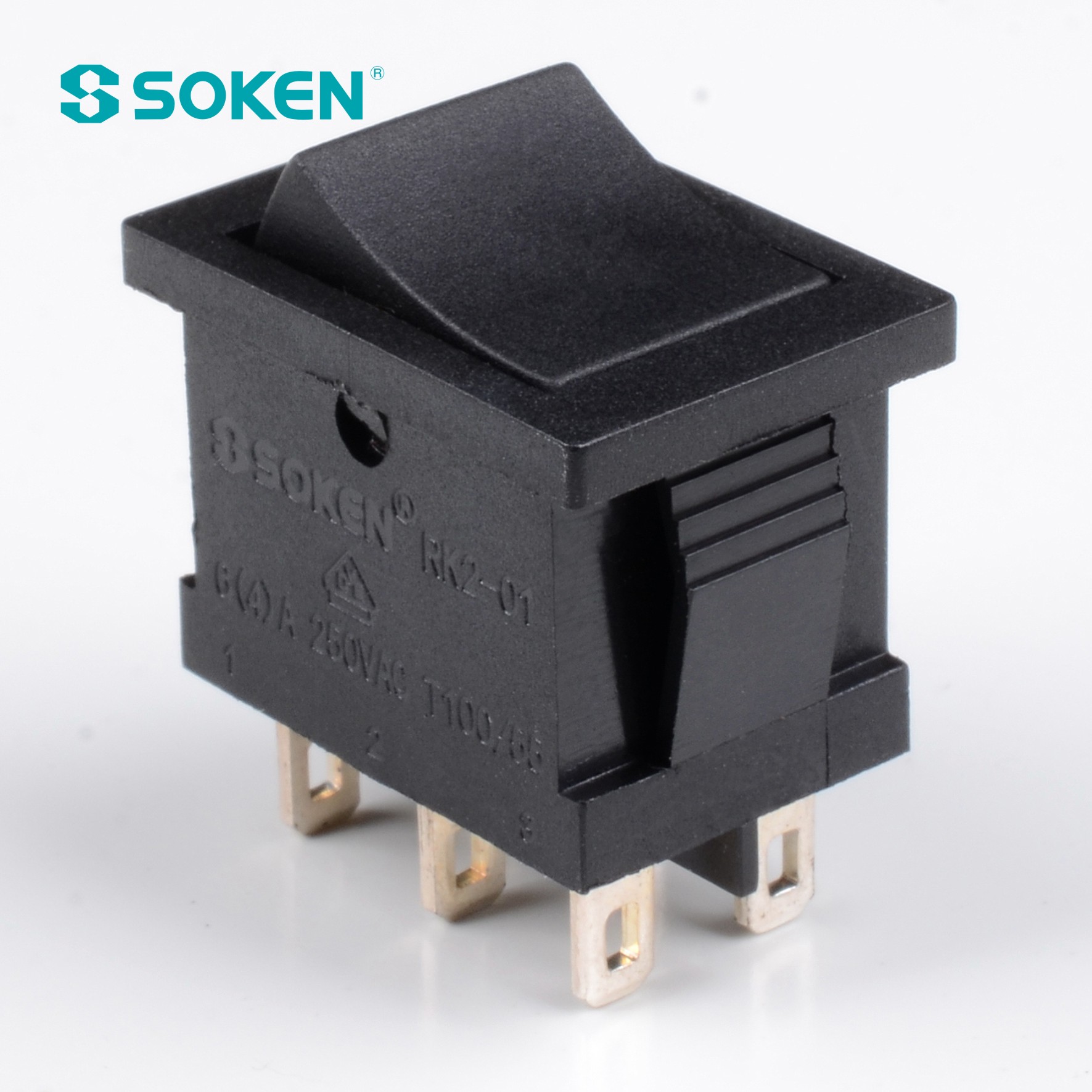 Soken ද්විත්ව ධ්රැව TUV VDE ENEC Rocker Switch T85