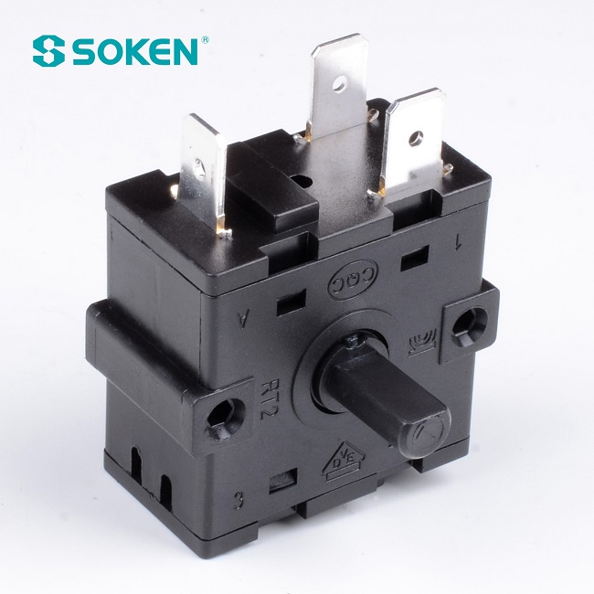 Soken 3 Way Humidifier Rotari Switch 16A 250V Rt222-4