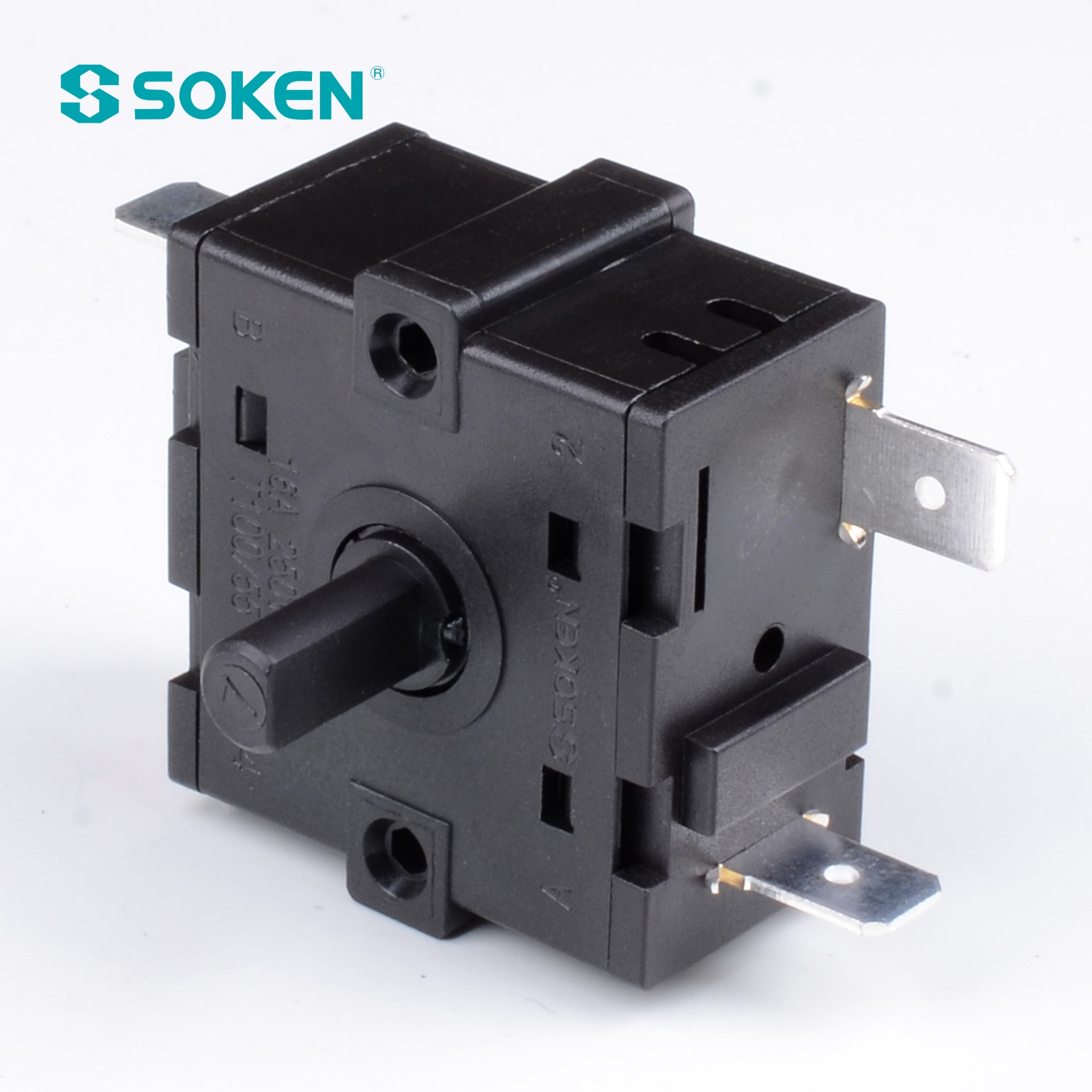 Soken 電気ヒーター マルチポジション ロータリー スイッチ 16A 250V RT243-3