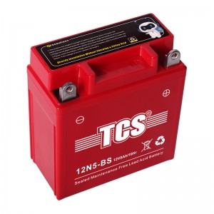 Batterie TCS SMF 12N5-BS-rouge