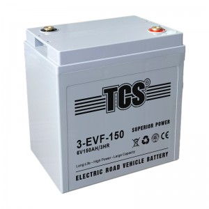Batterie au plomb et au carbone pour véhicule routier électrique TCS 3-EVF-150