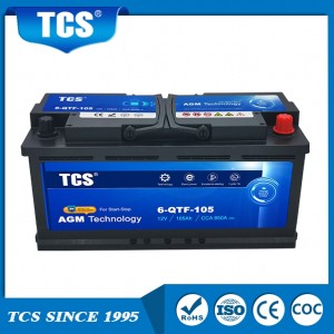 Start-Stop Battery 12V 105Ah Battery AGM Battery – 6-QTF-105