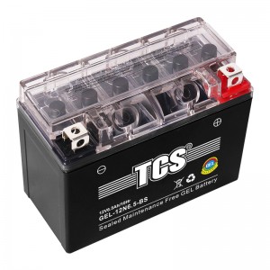 Batterie gel pour moto scellée MF TCS 12N6.5-BS- noire