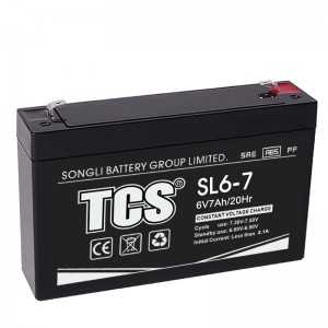 TCS petite batterie UPS batterie du système d'énergie solaire SL6-7