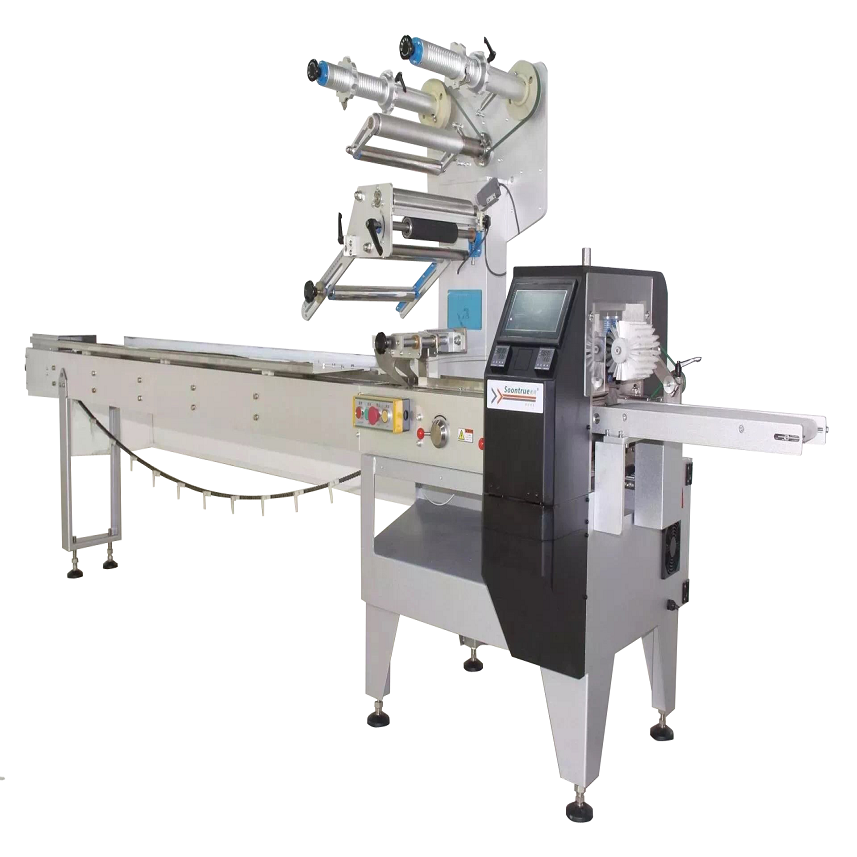 Factory directly Premade Pouch Packing Machine -
 SERVO CONTROL HORIZONTAL COOKIES PACKING MACHINE HORIZONTAL CAKE PACKING MACHINE PILLOW PACKING MACHINE – Soontrue
