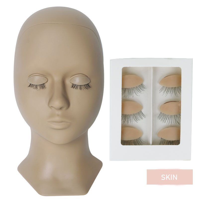 Advanced Eyelash Extensions Training Mannequin Head With Replacement Eyelids
