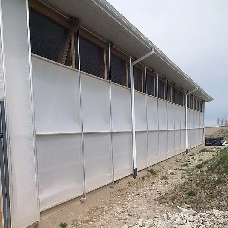 Roll Over Curtain System for Natural Ventilation