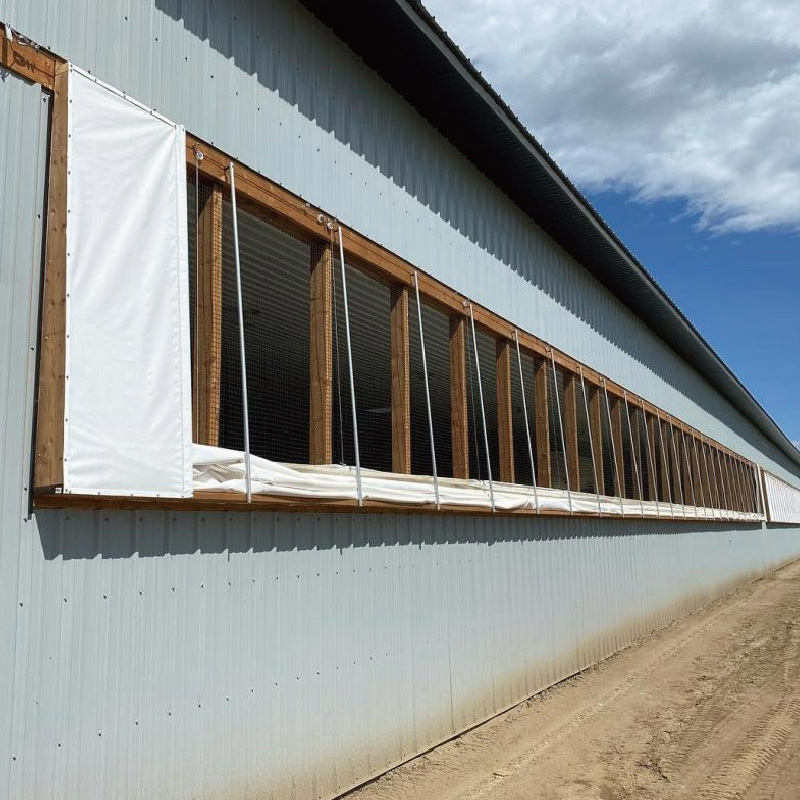Top Down Curtain System for Livestock Ventilation
