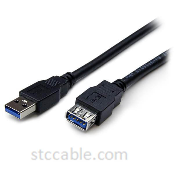 6 ft Black SuperSpeed USB 3.0 Extension Cable A to A – Male to female