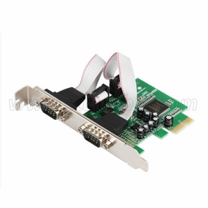 PCIe to 2 ports Industrial Rs232 Serial Card