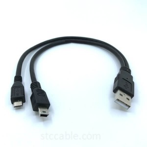 2 in 1 COMBO Mini USB and micro usb cable