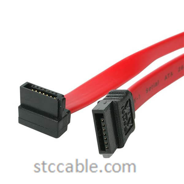 Right Angle SATA Cable – 8in  Supports 6Gbp