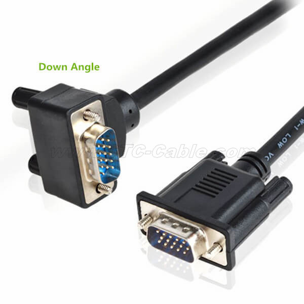 90 Degree Up or Down Angled VGA Cables