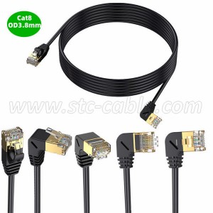 90 Degree Slim Cat8 Ethernet Cable