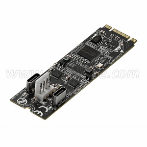 M.2 to 2 Ports USB 3.2 Gen2 Host Controller Card