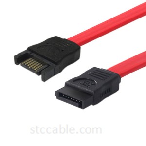 SATA Extension Cabo Cable SATA 7pin Male to Female Data Cables red