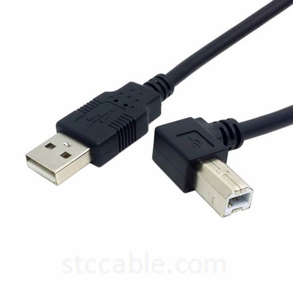 USB 2.0 A Male to B Male Right Angled 90 Degree Printer Scanner Hard Disk Cable