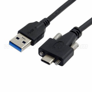 Bloqueio de parafuso duplo USB 3.1 tipo C
