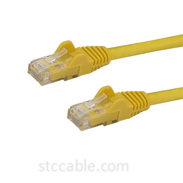 1 ft (0.3m) Snagless Yellow Cat 6 Cables