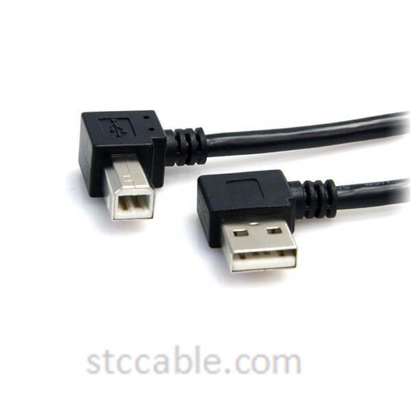 3 ft A Right Angle to B Right Angle USB Cable – Male to male