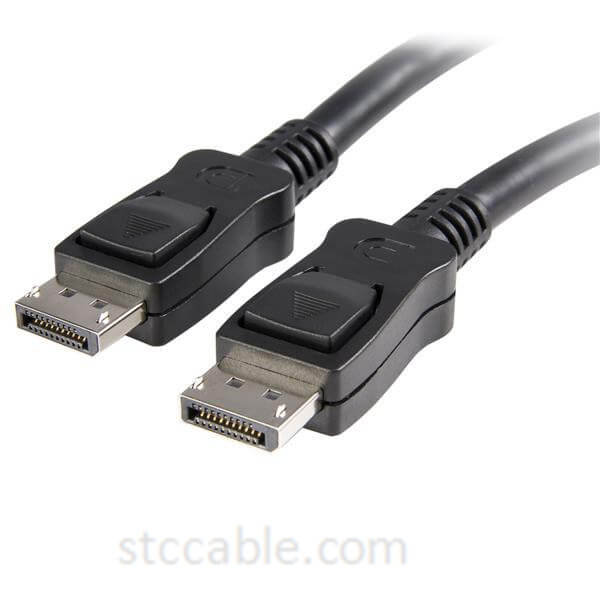 25 ft DisplayPort Cable with Latches – male to male