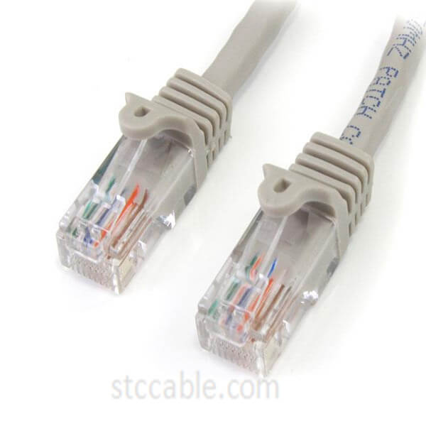 6 ft (1.8 m) Cat5 Snagless Gray Crossover Patch Cables