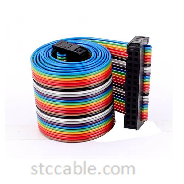 24 inch 2.54mm Pitch 26P 26 Way female to female Rainbow IDC Flat Ribbon Cable Connector