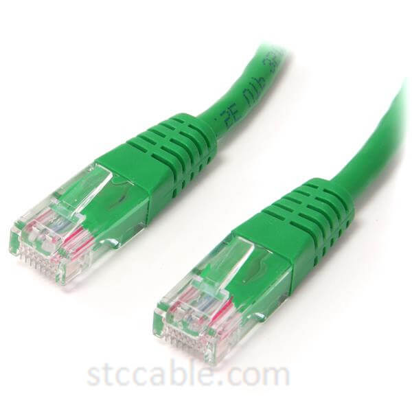 1 ft (0.3m) Molded Green Cat 5e Cables