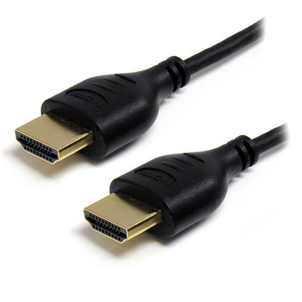 6 ft Slim High Speed HDMI Cable with Ethernet – Ultra HD 4k x 2k HDMI Cable – HDMI to HDMI male to male