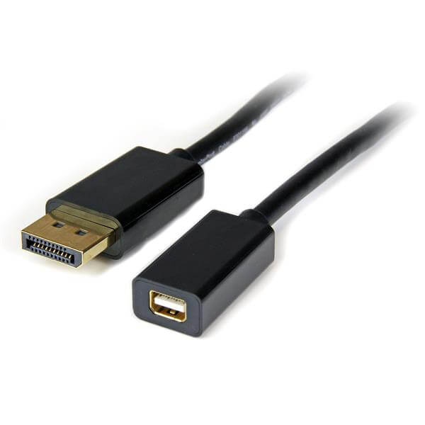 3 ft DisplayPort to Mini DisplayPort 1.2 Video Cable Adapter male to female – DisplayPort 4k